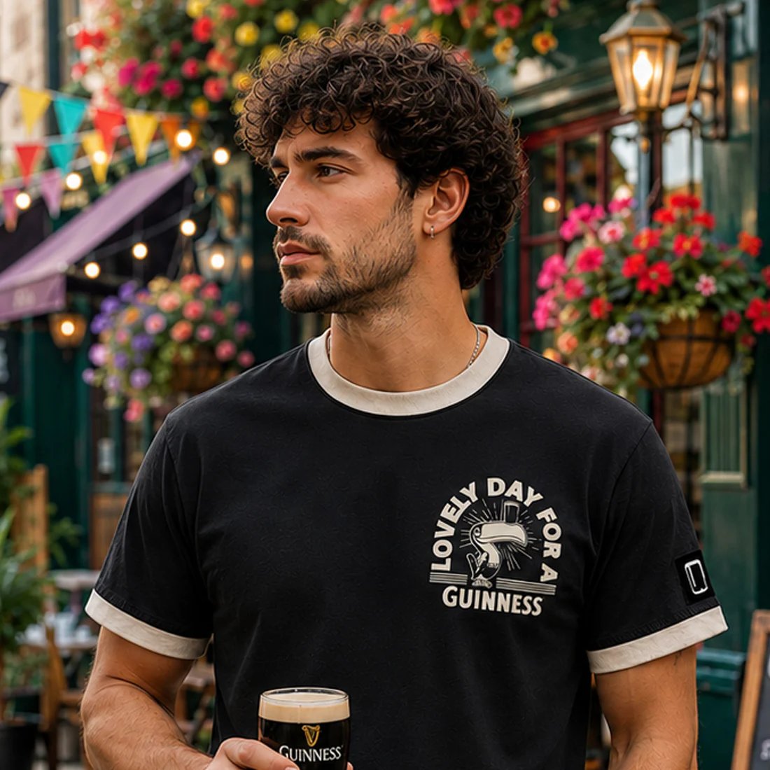 Guinness Black & Cream Toucan Lovely Day T-Shirt - Image 2