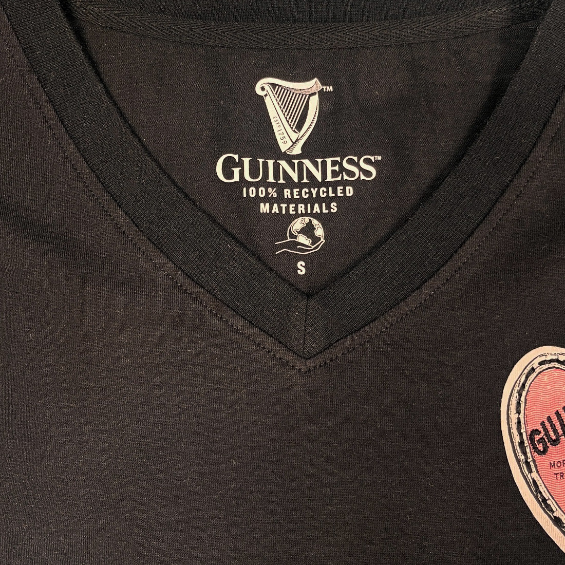 Guinness Black Heart Women's T-Shirt - Image 4