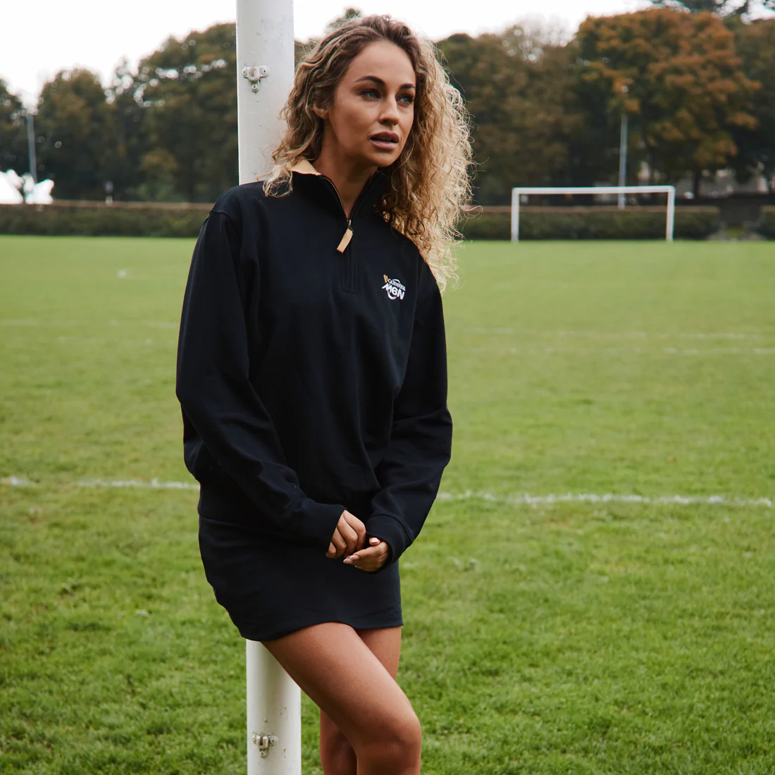Guinness Black Six Nations Quarter Zip Sweatshirt - Image 3