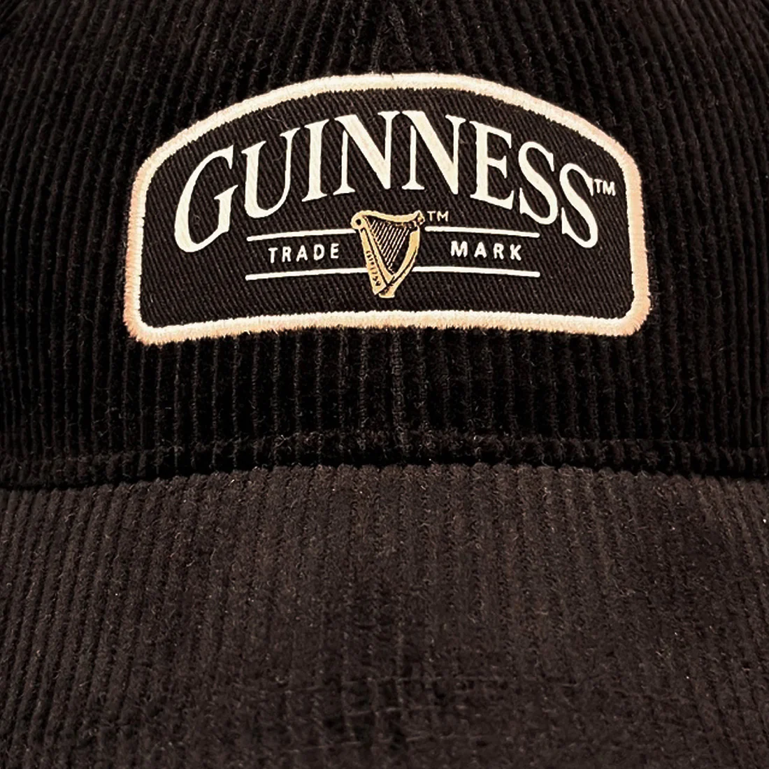 Guinness Black Trademark Cord Baseball Cap - Image 2