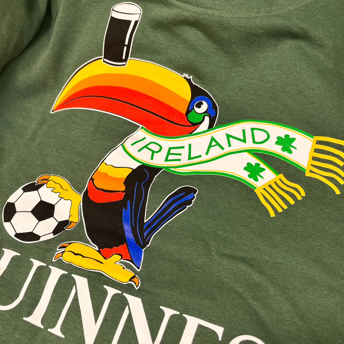 Guinness Bottle Green Football Toucan Hoodie - Image 3