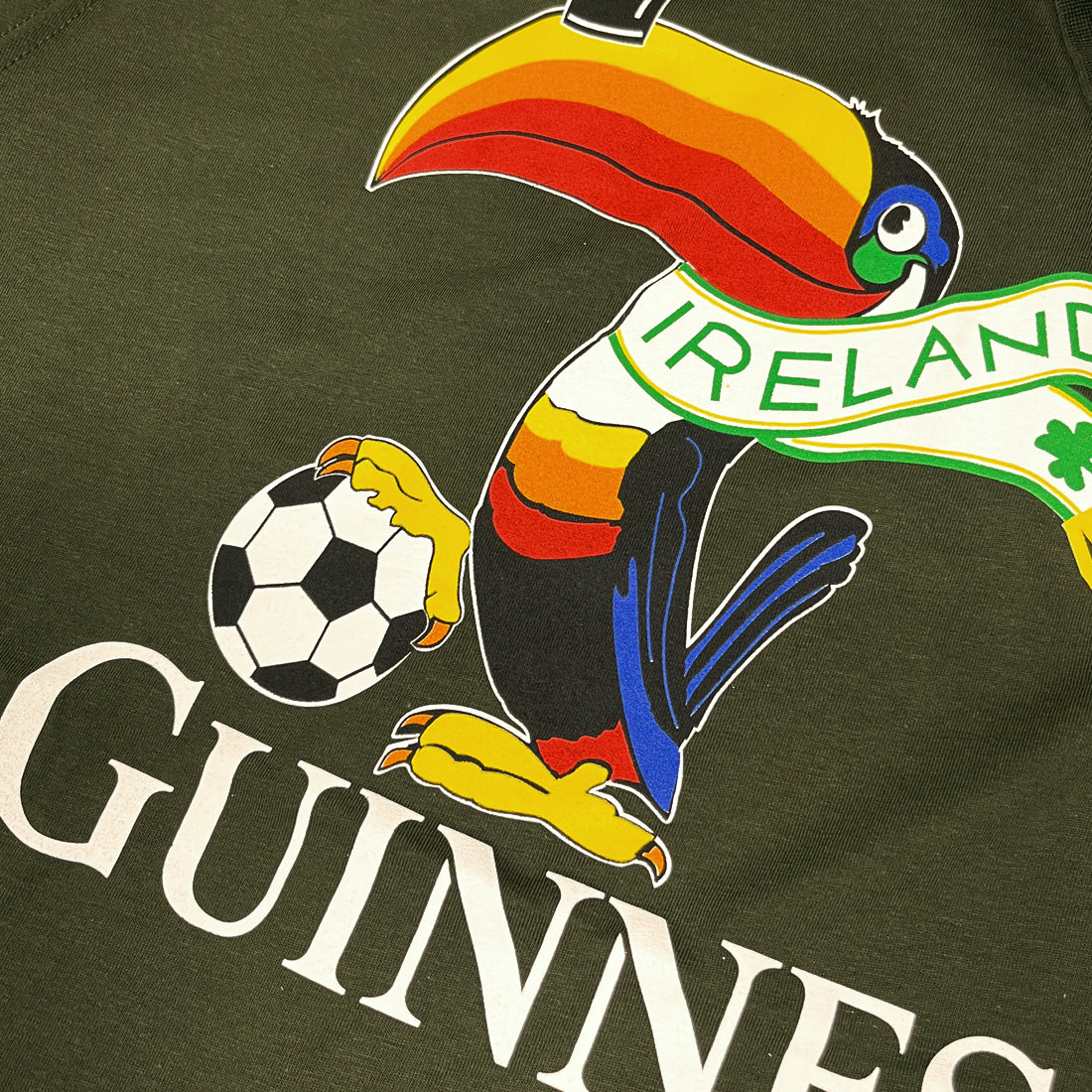 Guinness Bottle Green Football Toucan T-Shirt - Image 3
