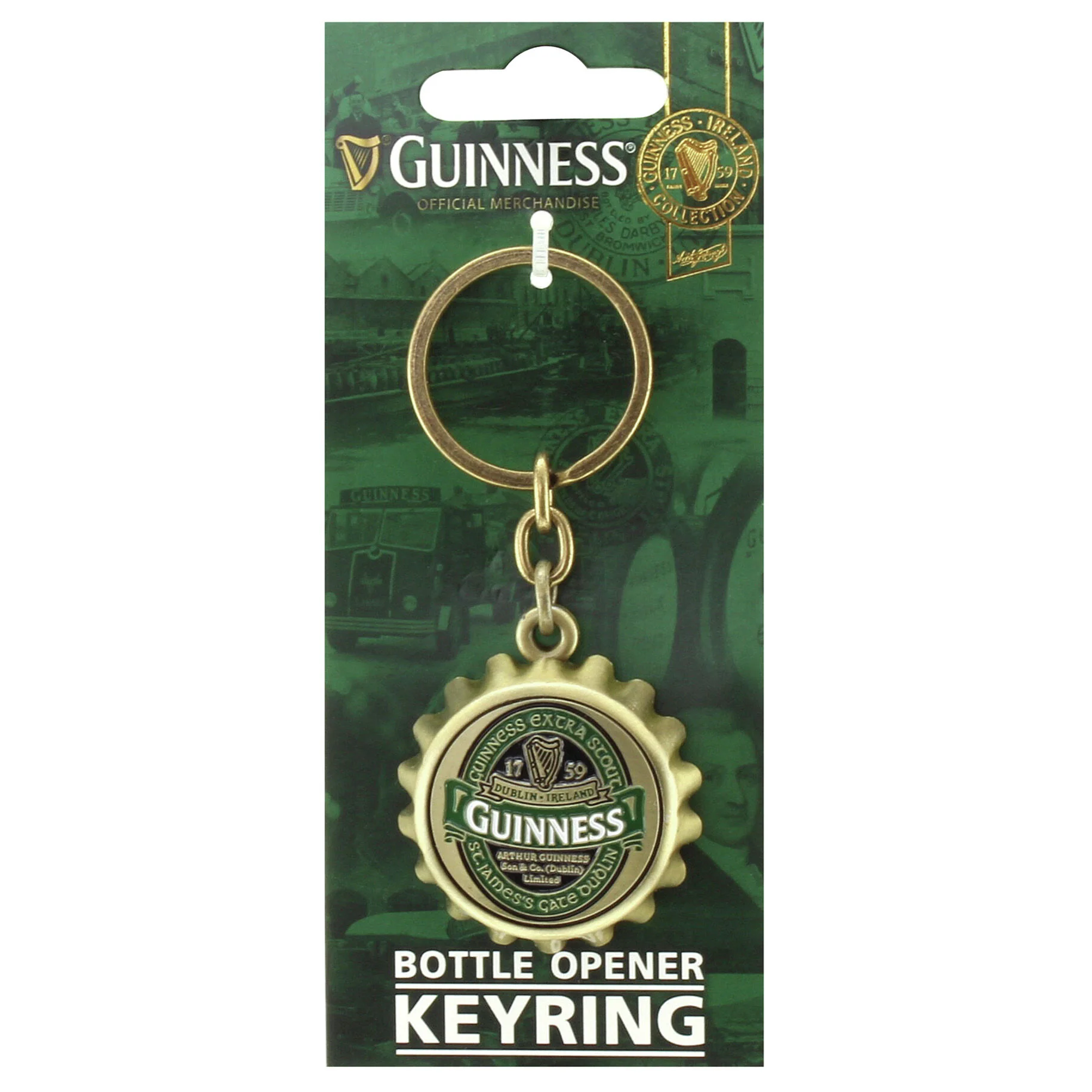 Guinness Bottlecap Keyring