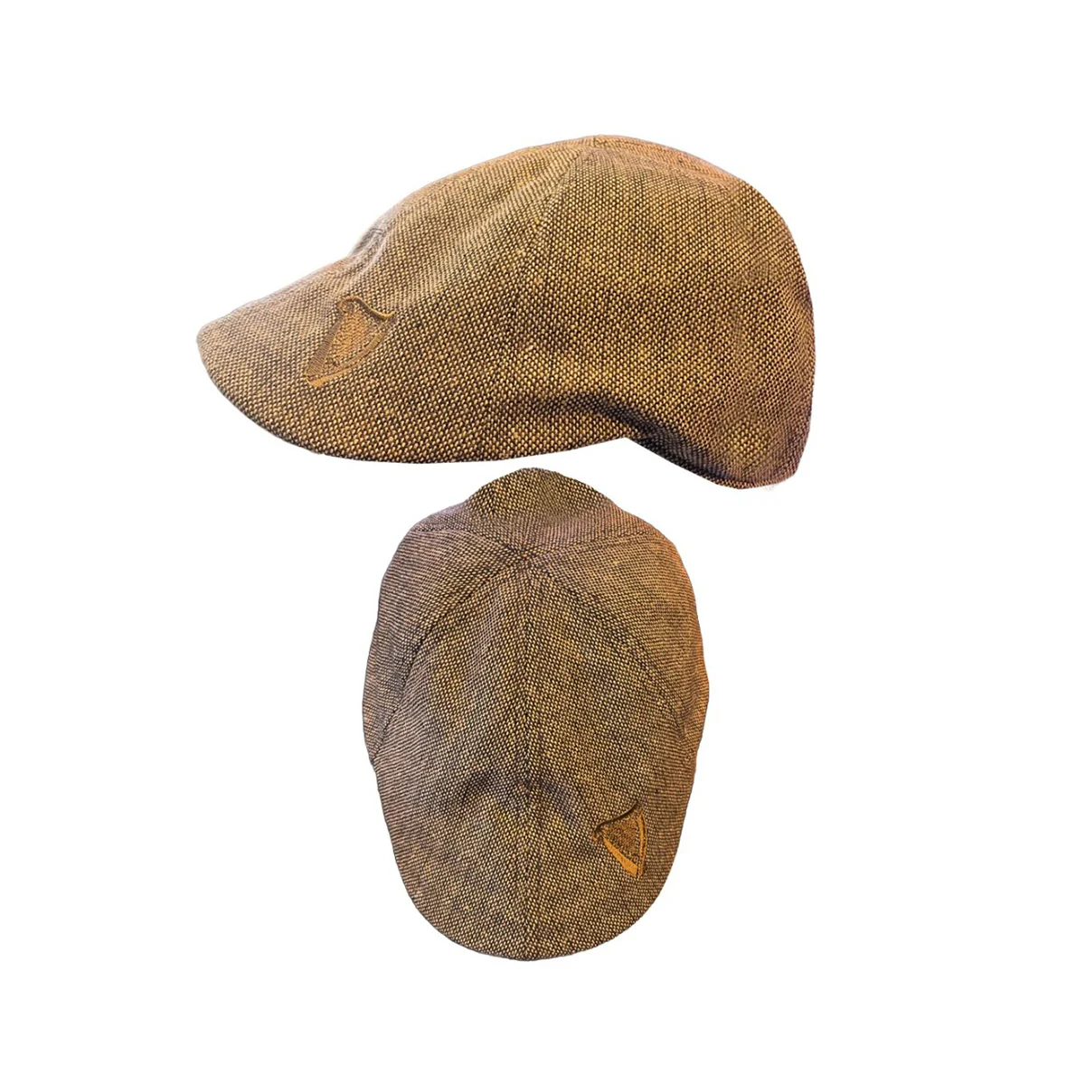 Guinness Brown Harp Structured Flat Cap