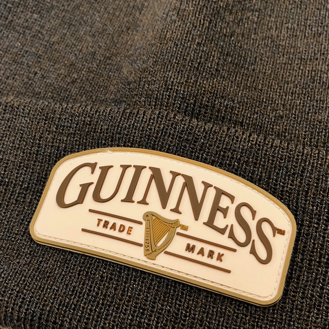Guinness Brown Trademark Beanie Hat - Image 2