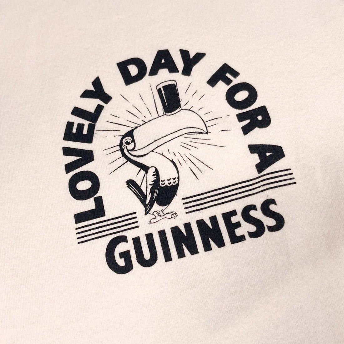 Guinness Cream & Black Toucan Lovely Day T-Shirt - Image 7