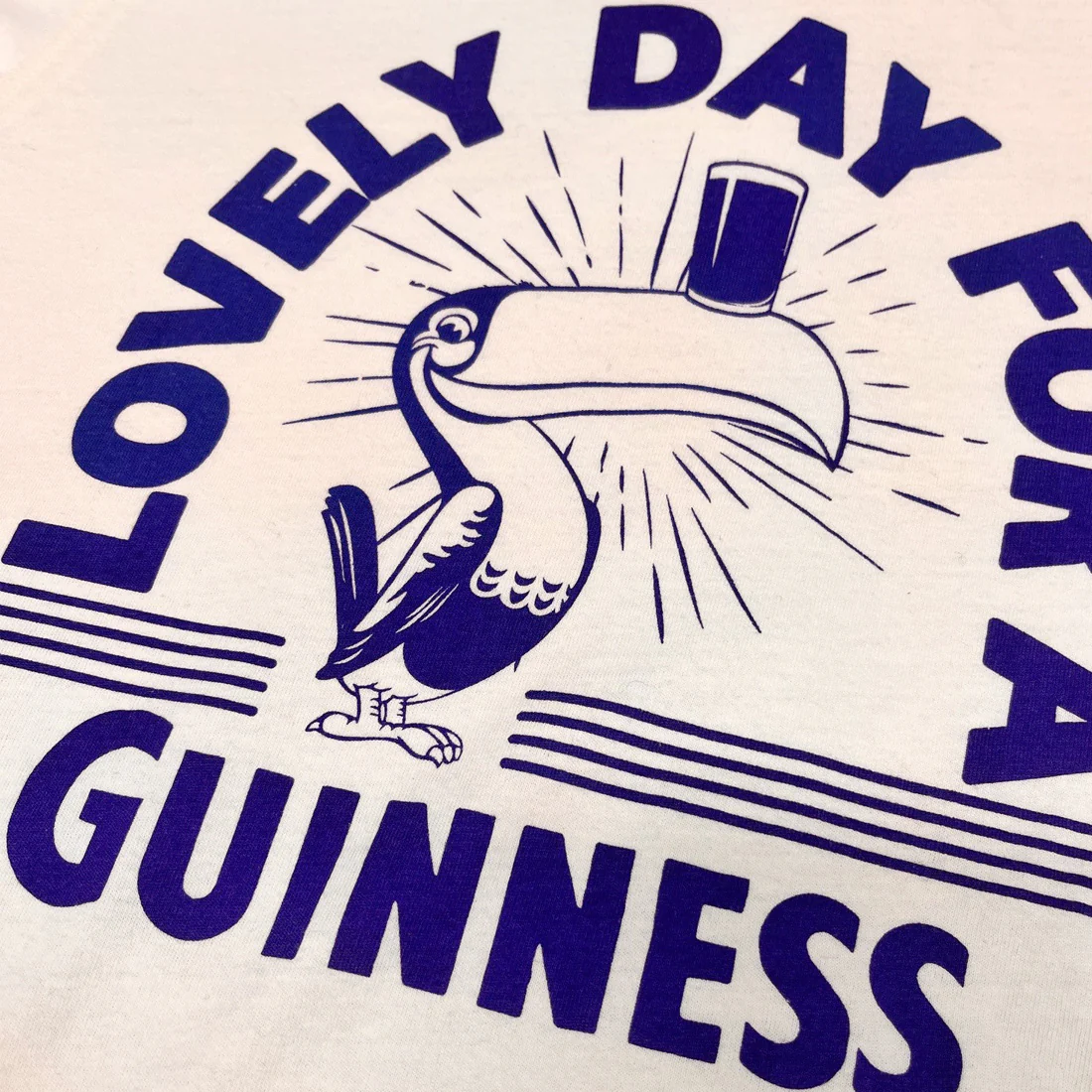 Guinness Cream & Blue Toucan Lovely Day Cropped T-Shirt - Image 2