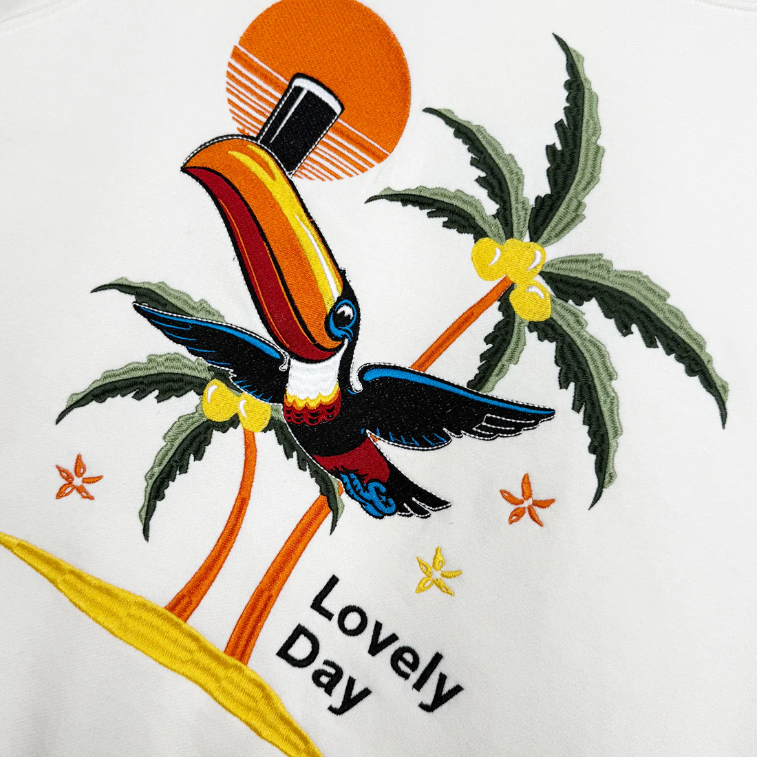 Guinness Cream Hawaiian Toucan Lovely Day Sweatshirt - Image 5