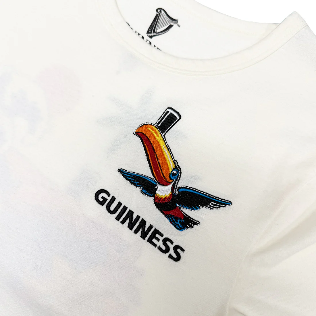 Guinness Women's Cream Toucan Lovely Day Cropped T-Shirt - Image 5