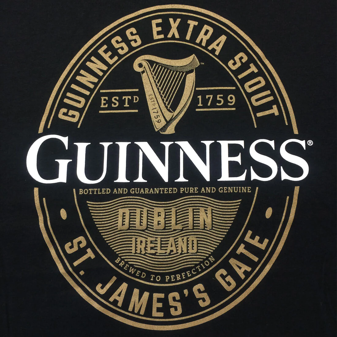 Guinness Foreign Extra Stout Black T-Shirt - Image 2