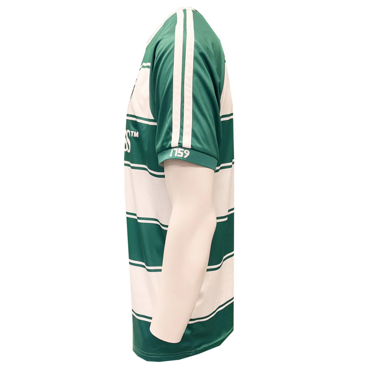 Guinness Green & White Striped Football Top - Image 5