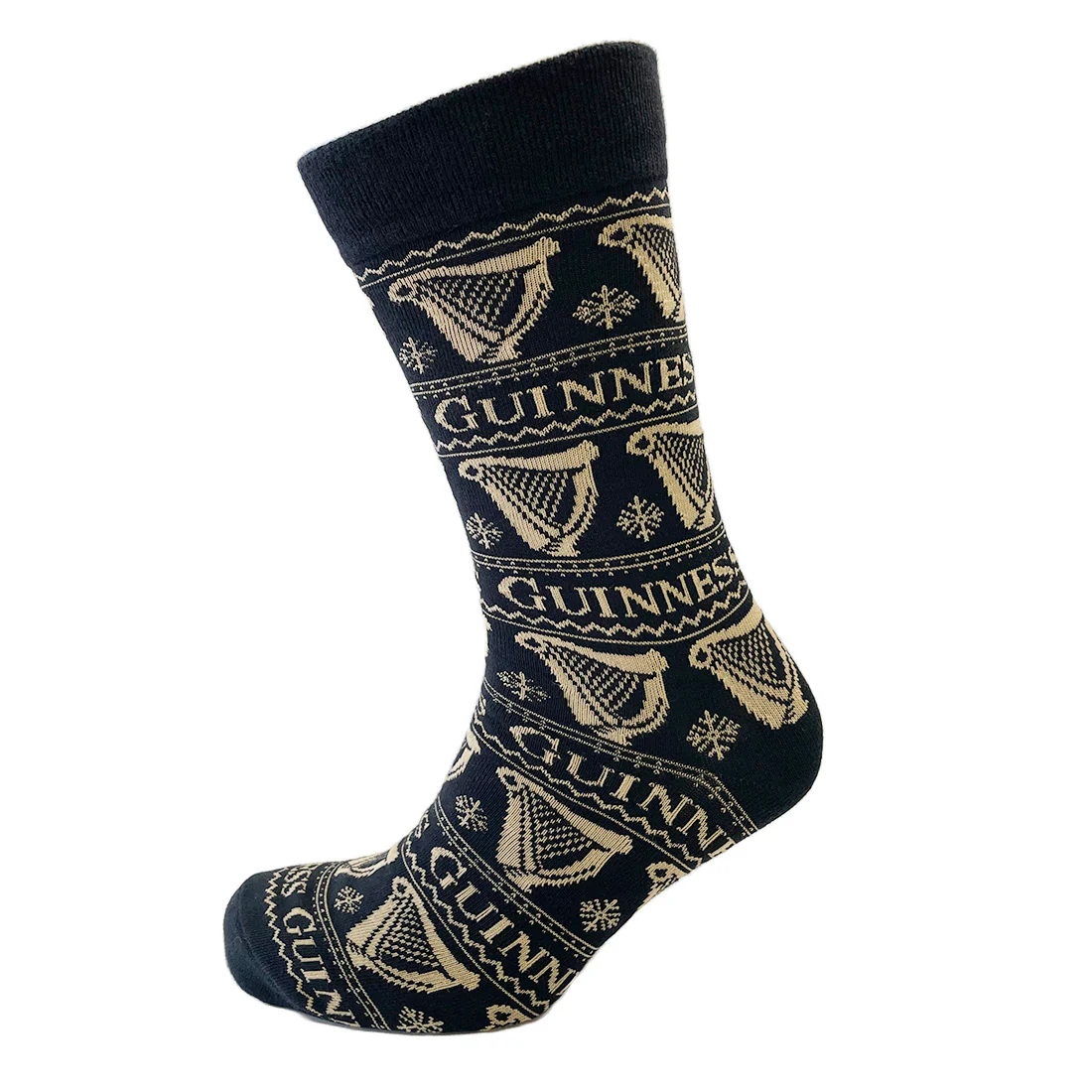 Guinness Harp Black & Gold Socks - Image 2
