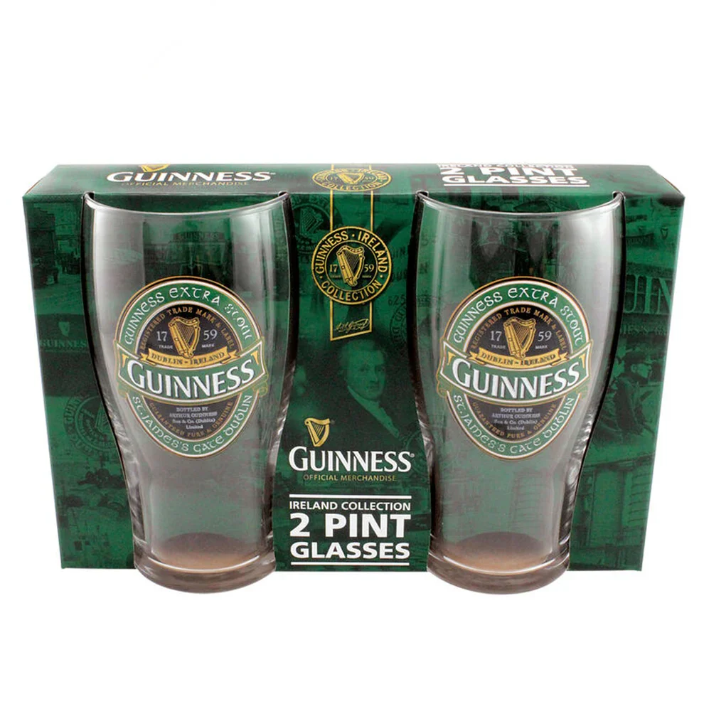 Guinness Ireland 2 Pack Pint Glasses