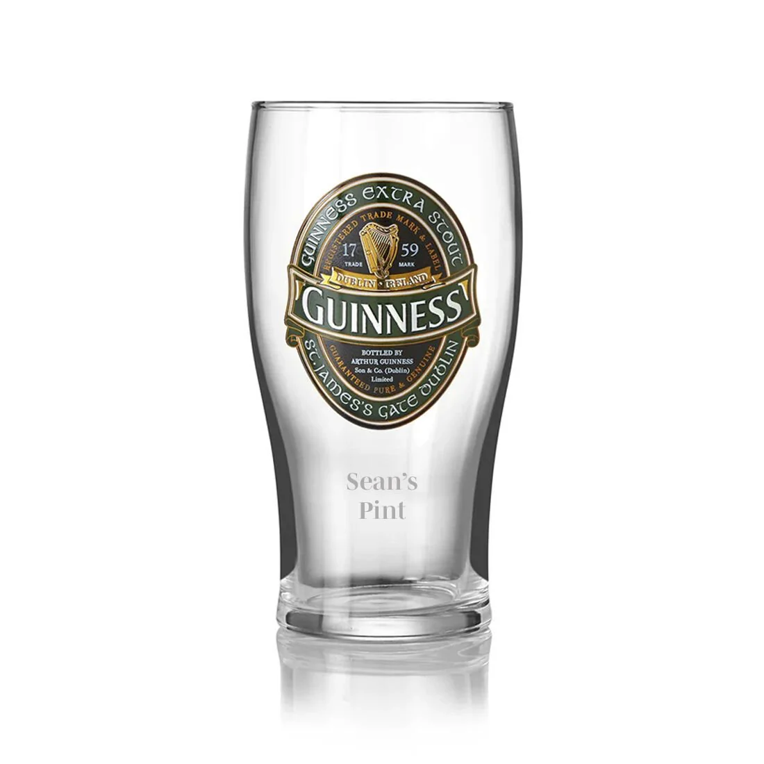 Guinness Ireland Extra Stout Pint Glass - Image 4