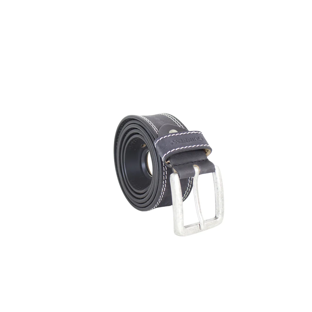 Guinness Leather Black & White Belt - Image 2