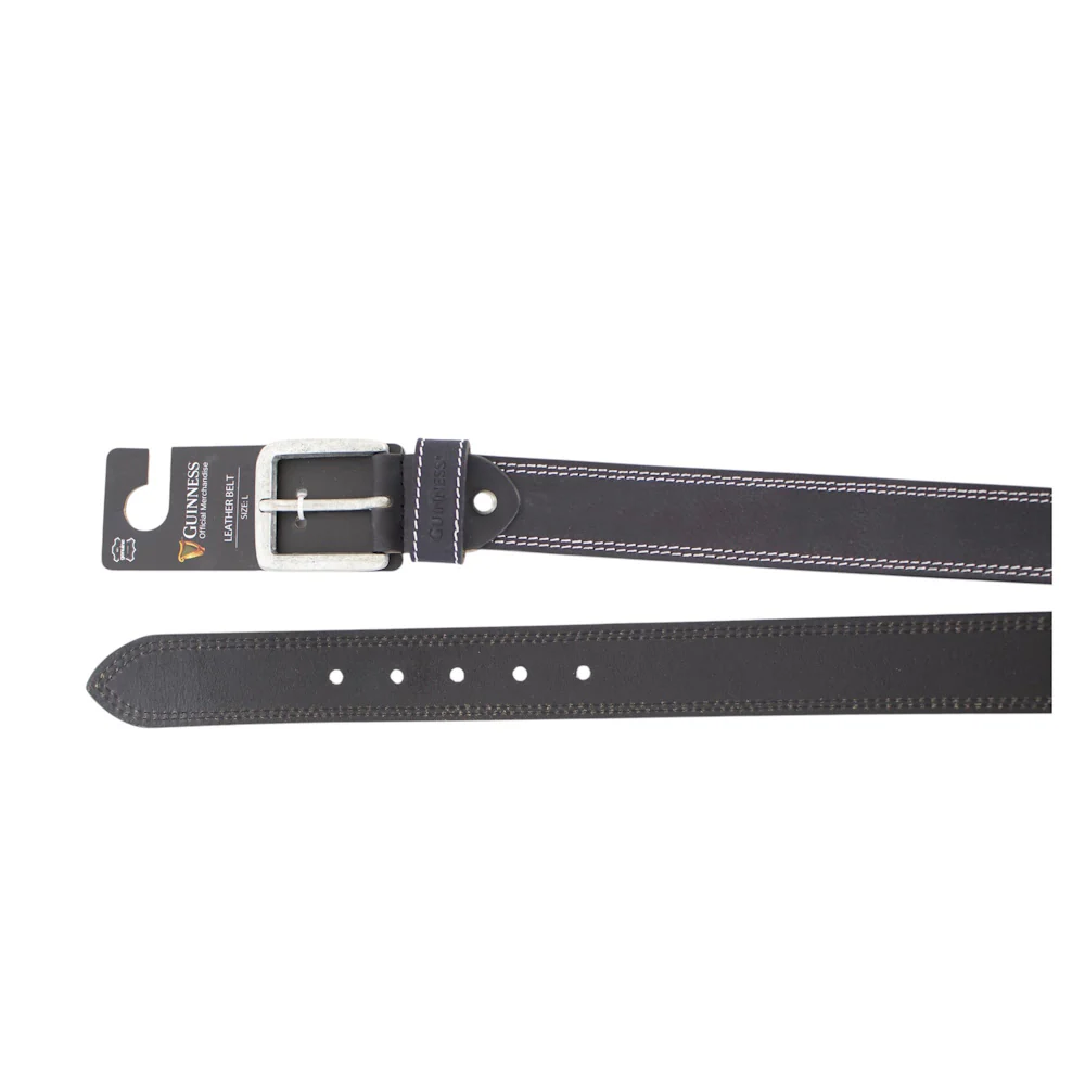 Guinness Leather Black & White Belt - Image 3