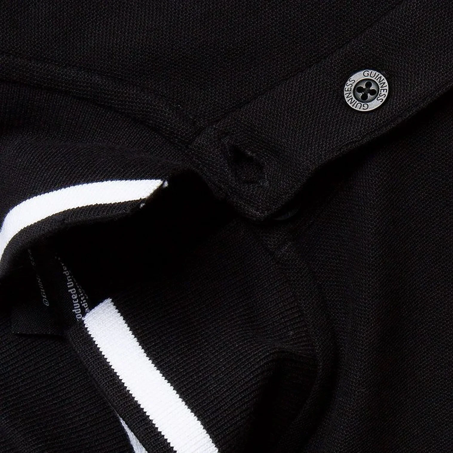 Guinness Men's Black Polo Shirt - Image 3