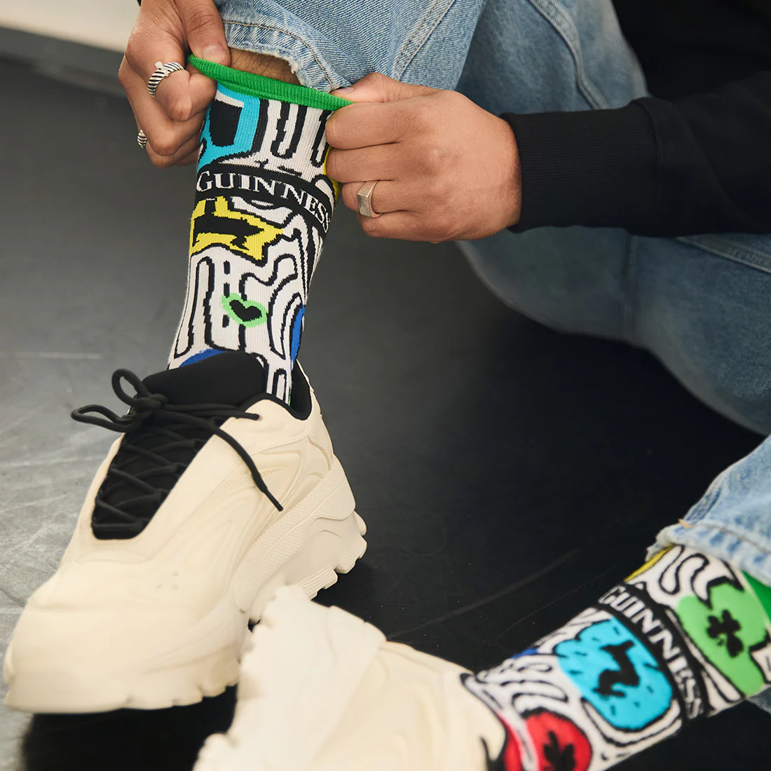 Guinness Multi Doodle Socks - Image 2