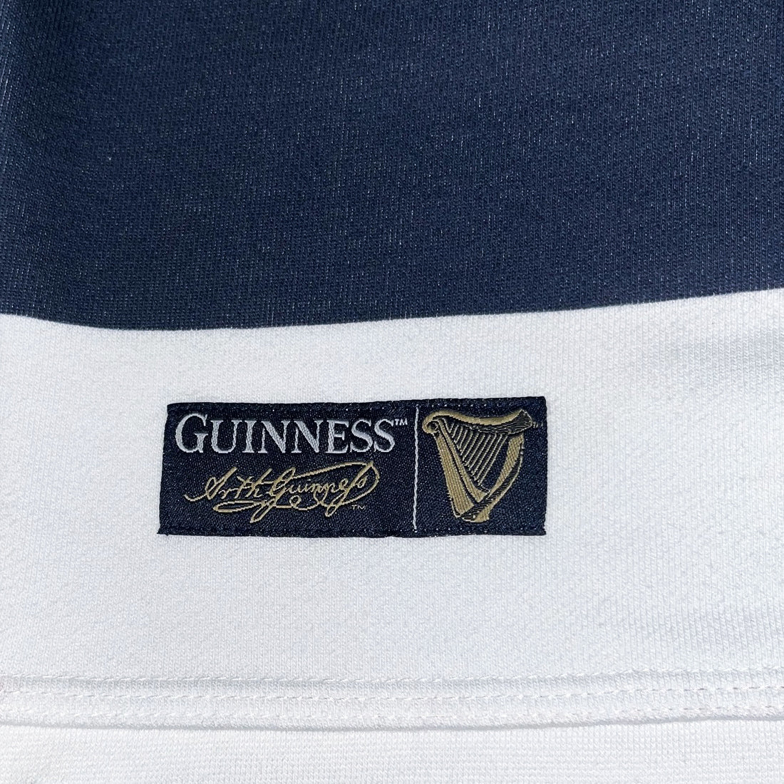 Guinness Navy & White Harp Rugby Sweatshirt - Image 5
