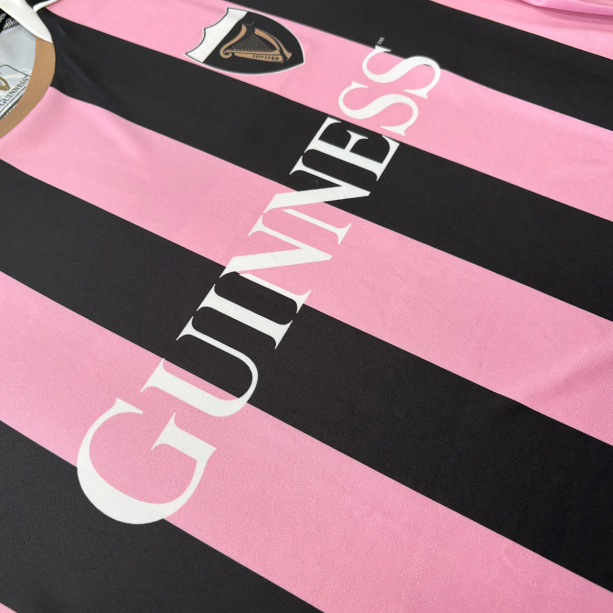 Guinness Pink & Black Striped Performance Top - Image 7