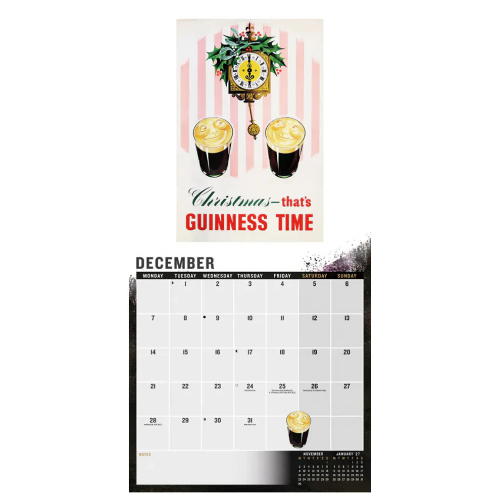 Guinness Poster Art Wall Calendar 2026 - Image 2
