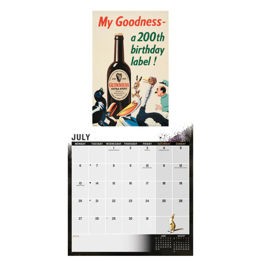 Guinness Poster Art Wall Calendar 2026 - Image 3