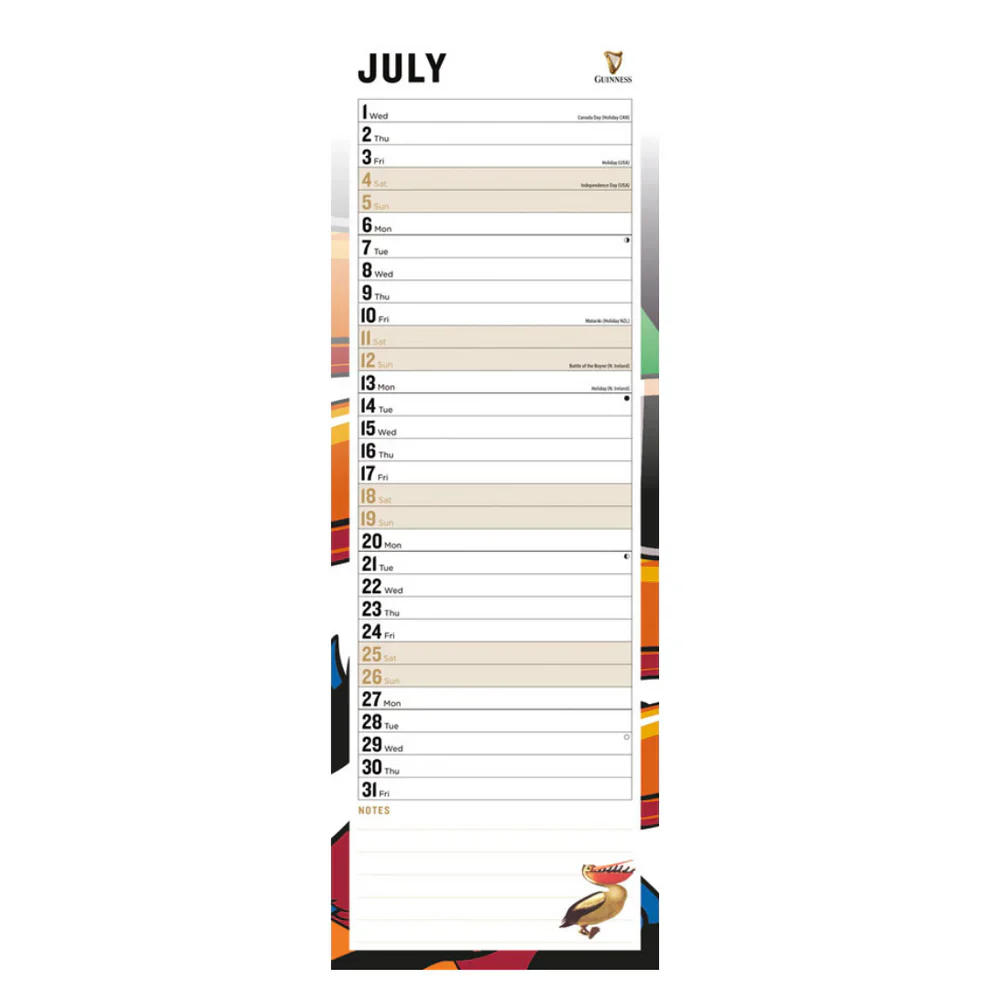 Guinness Slim Calendar 2026 - Image 2