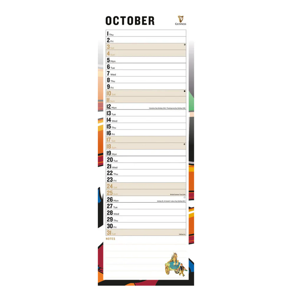 Guinness Slim Calendar 2026 - Image 4
