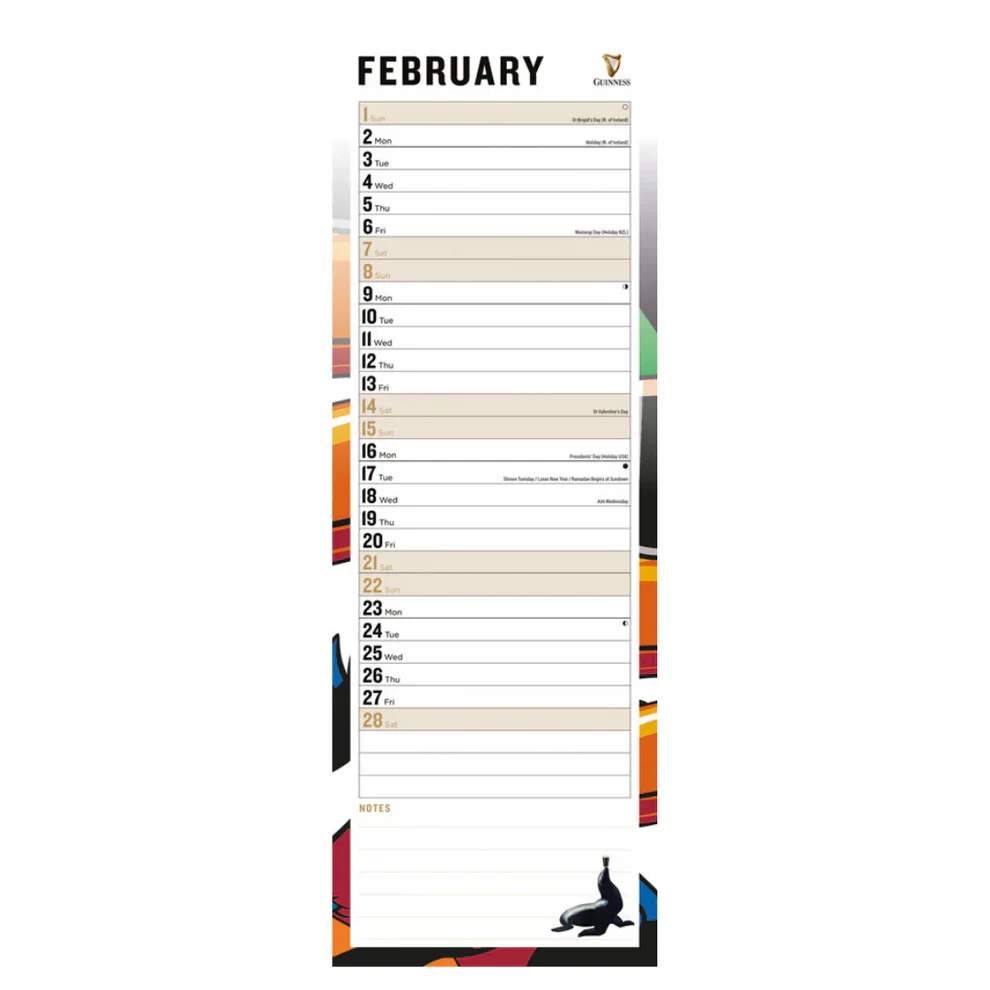 Guinness Slim Calendar 2026 - Image 5