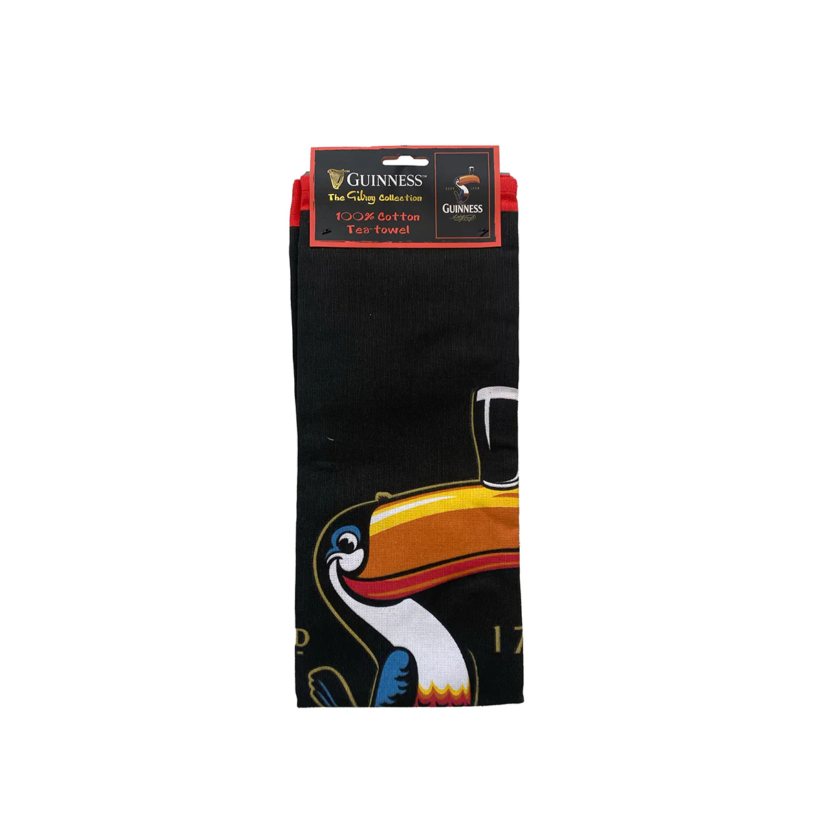 Guinness Toucan Cotton Tea Towel - Image 2