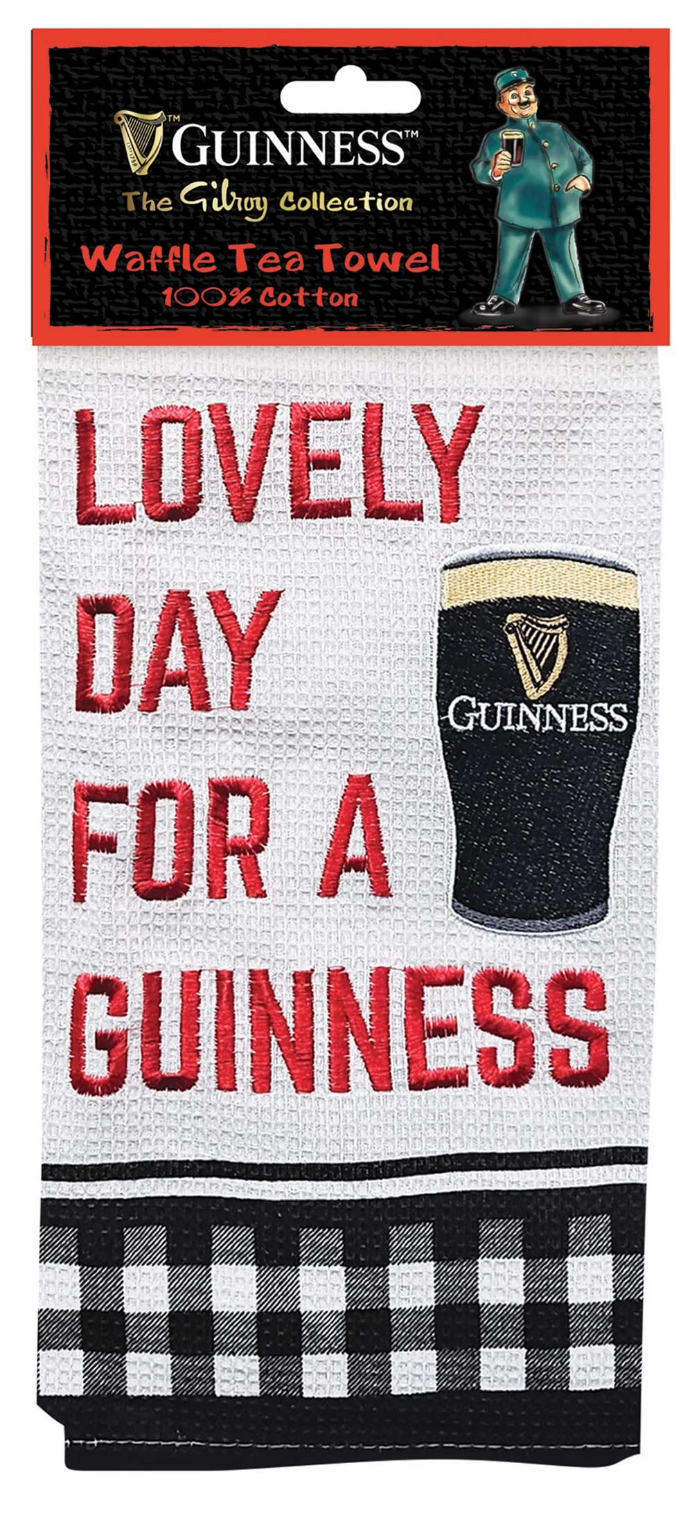 Guinness Waffle Pint Tea Towel - Image 2