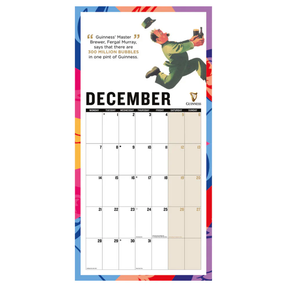 Guinness Wall Calendar 2026 - Image 5