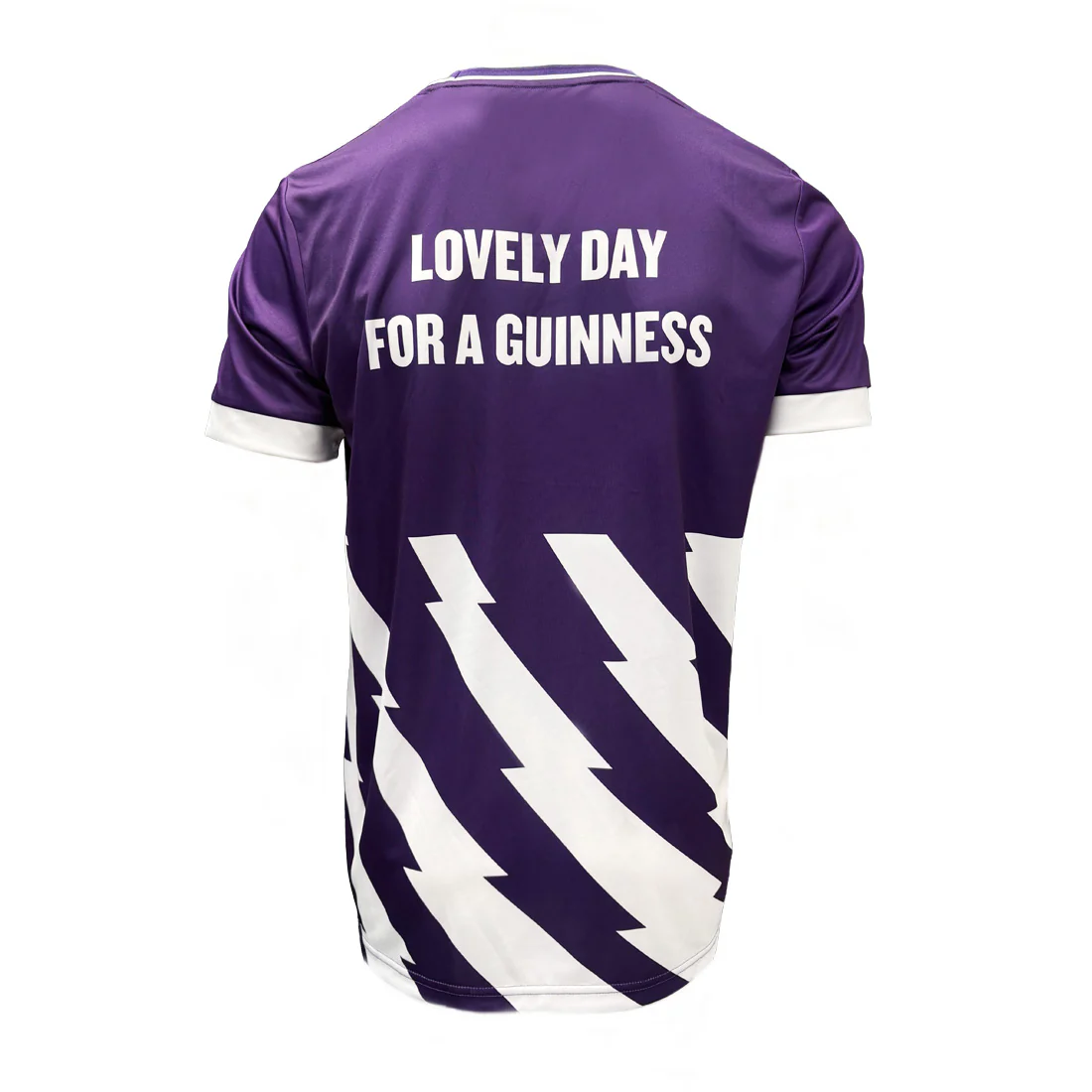 Guinness White and Purple Premier League Football Top - Image 7
