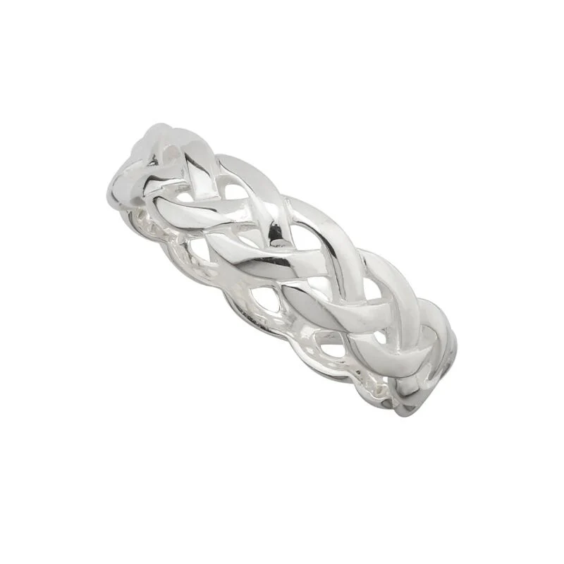 Hallmarked Sterling Silver Women's Celtic Knot Ring