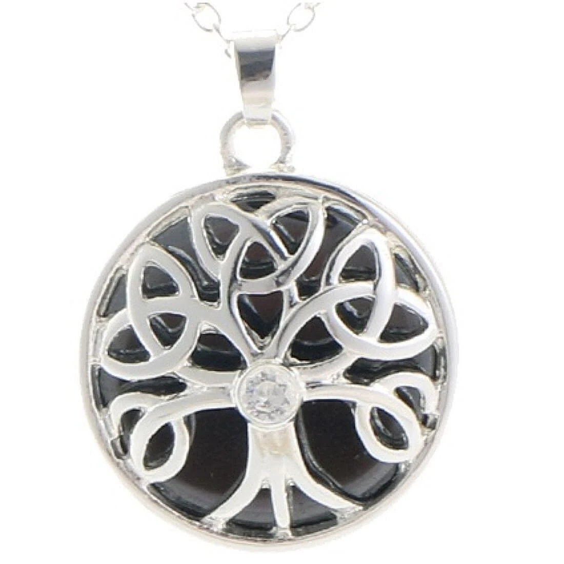 Hematite Stone Celtic Energy Necklace - Image 2