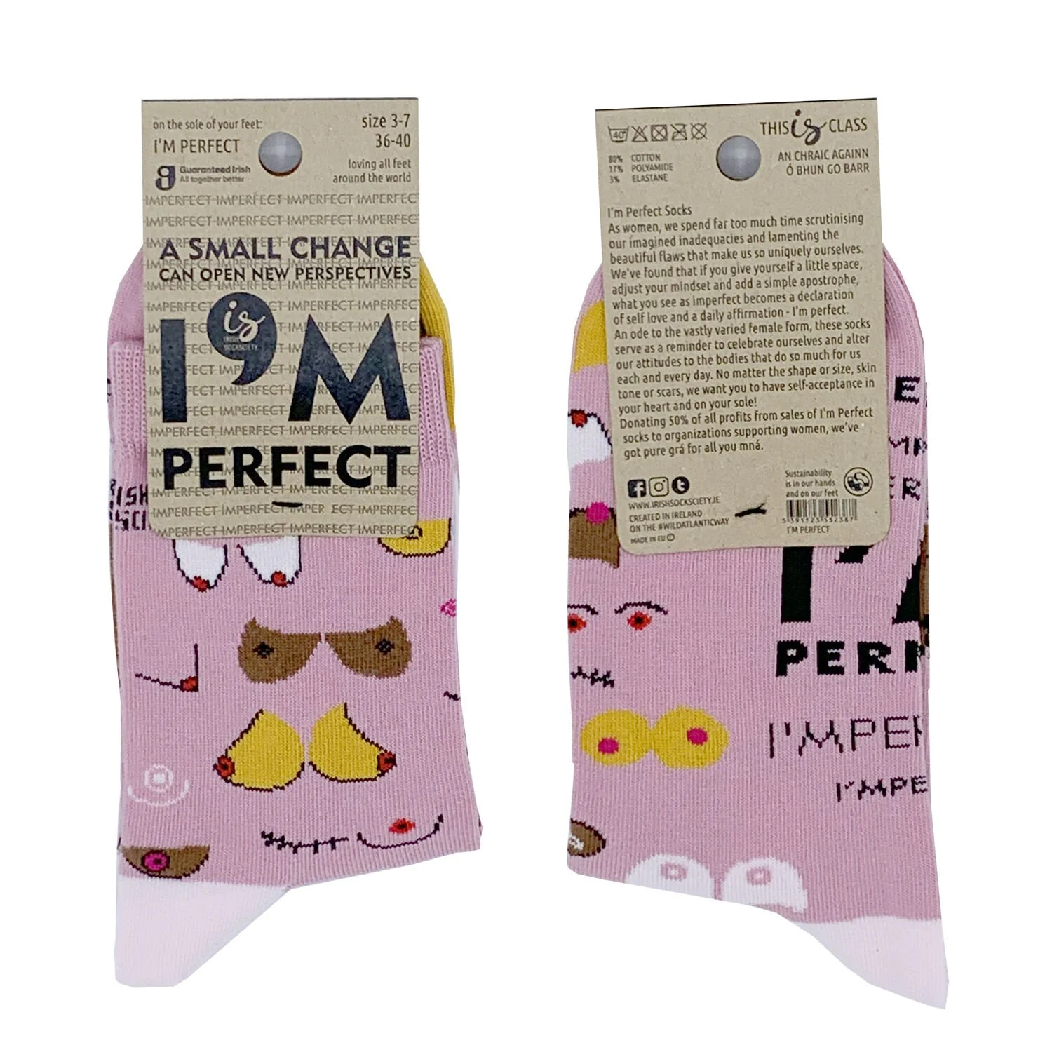 'i'm Perfect' Socks For Women - Image 3