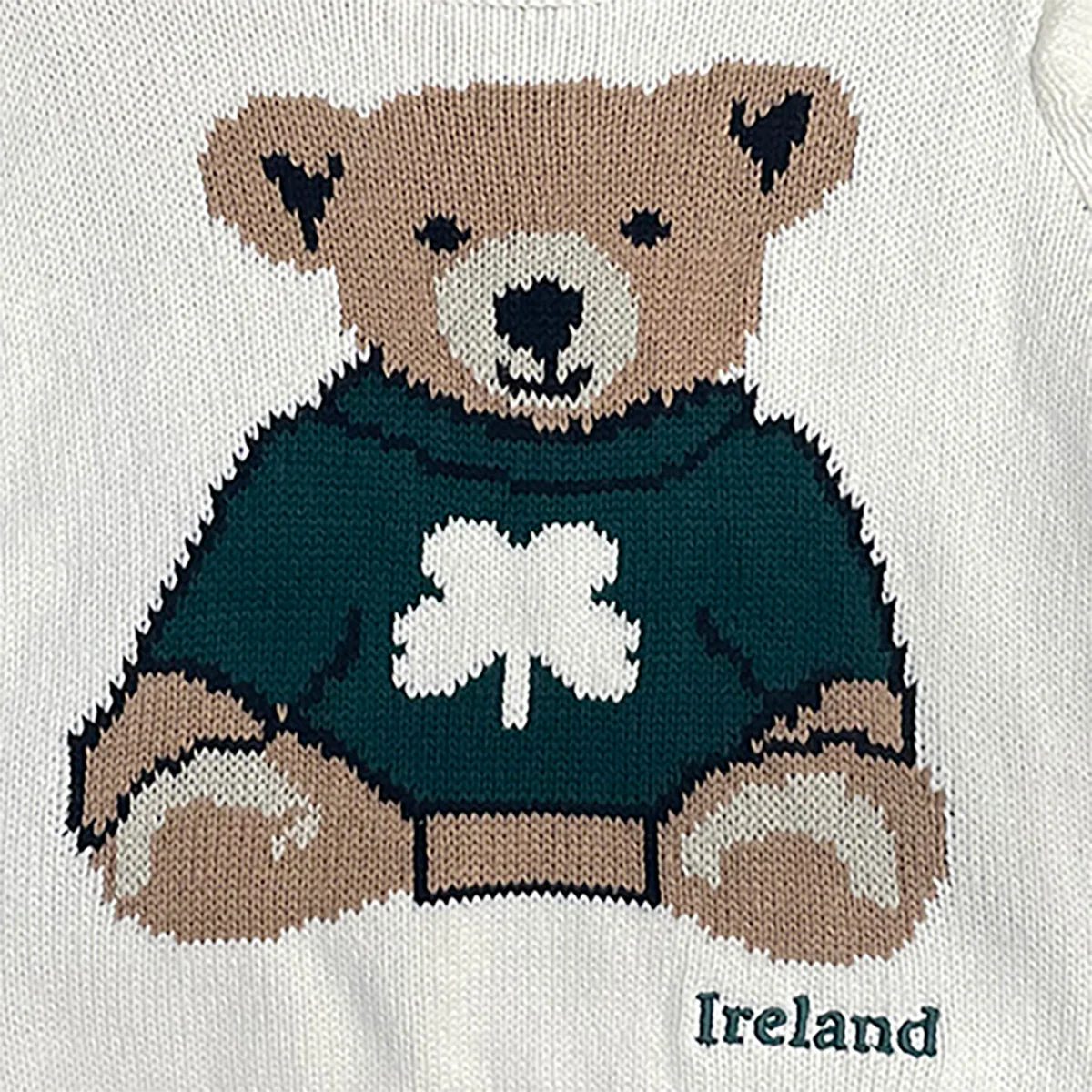 Ireland Bear Cream Kids Knitted Jumper - Image 5