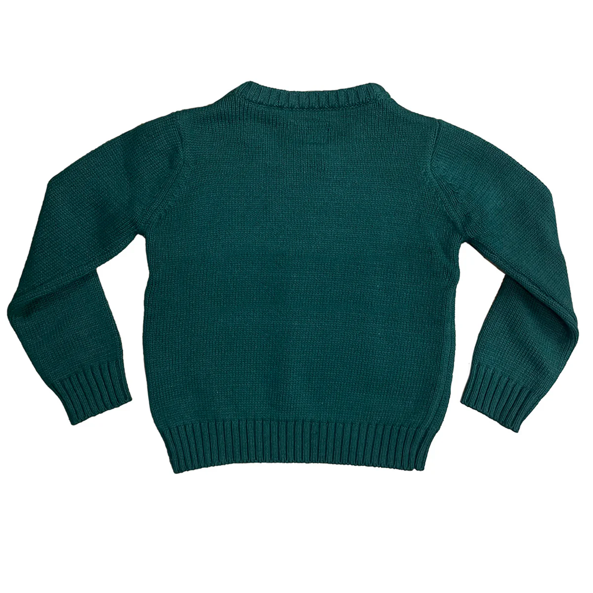 Ireland Bear Dark Green Kids Knitted Jumper - Image 4