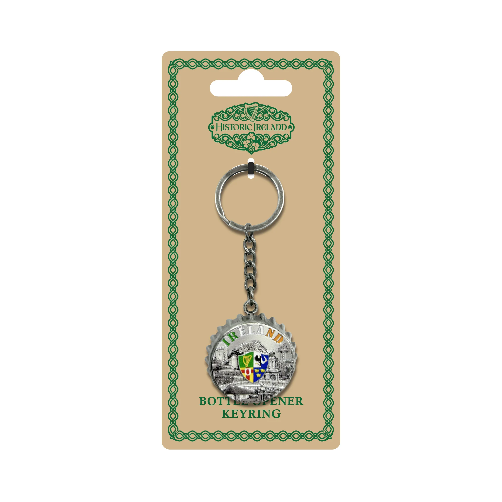 Ireland Bottle Top Bottle Opener Keyring - Image 2