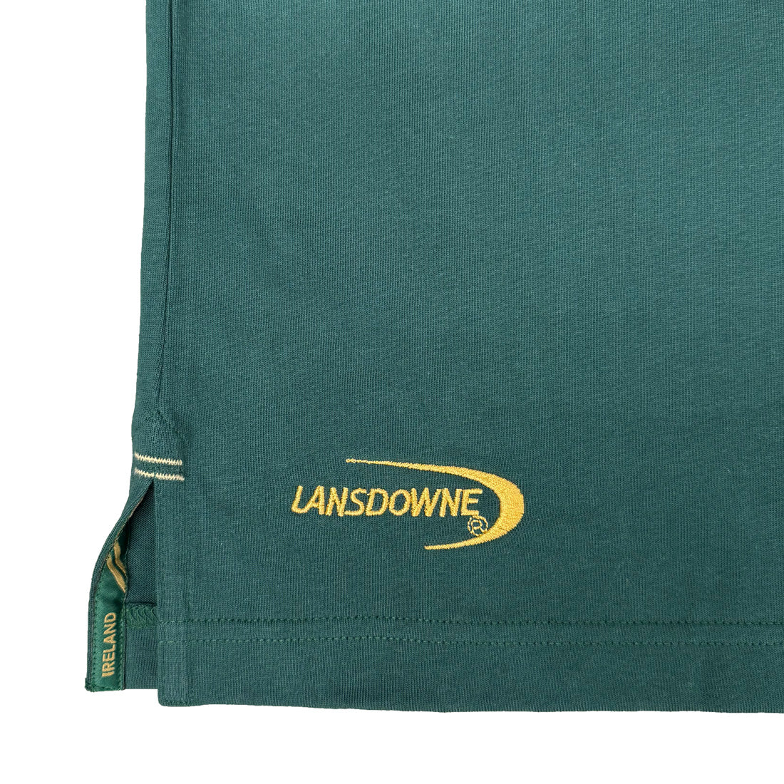 Ireland Dark Green and Gold Shamrock Short Sleeve Rugby Shirt - Image 7