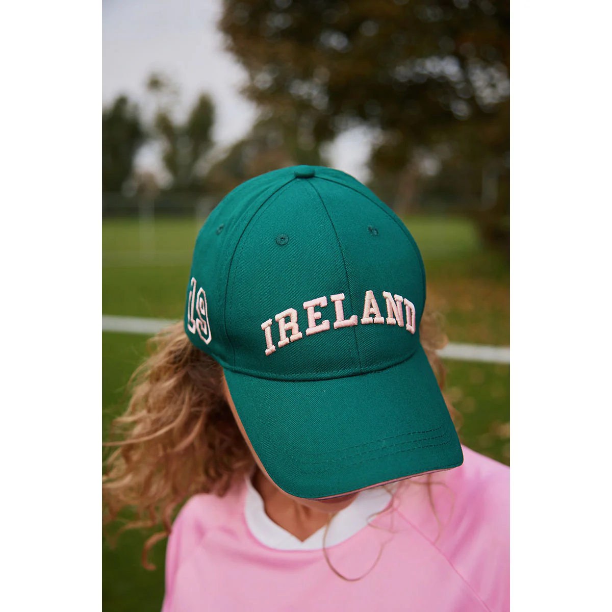Ireland Evergreen and Pink Baseball Cap - Image 2