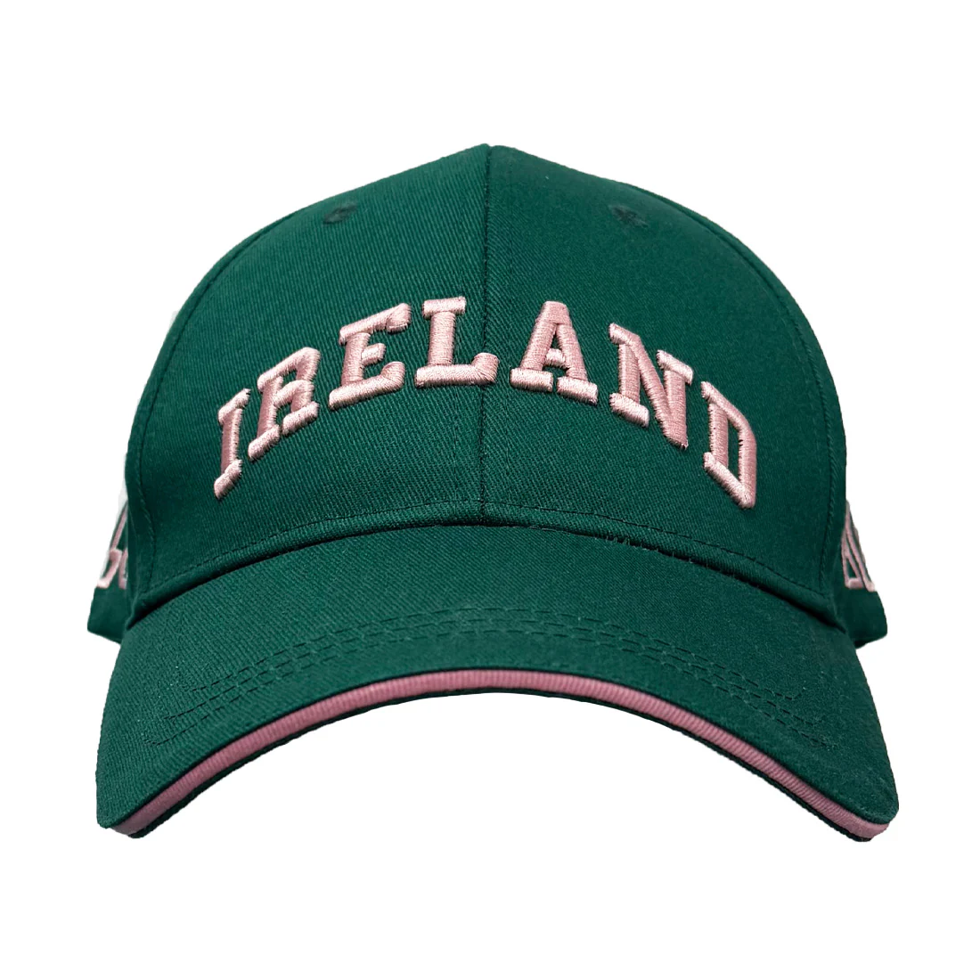 Ireland Evergreen and Pink Baseball Cap - Image 3