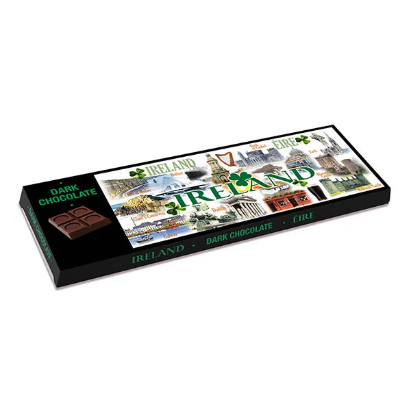 Ireland Famous Landmarks Montage Irish Dark Chocolate 200g