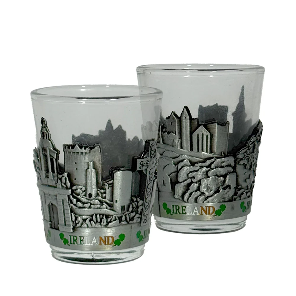 Ireland Metal & Glass Shot Glass - Image 2
