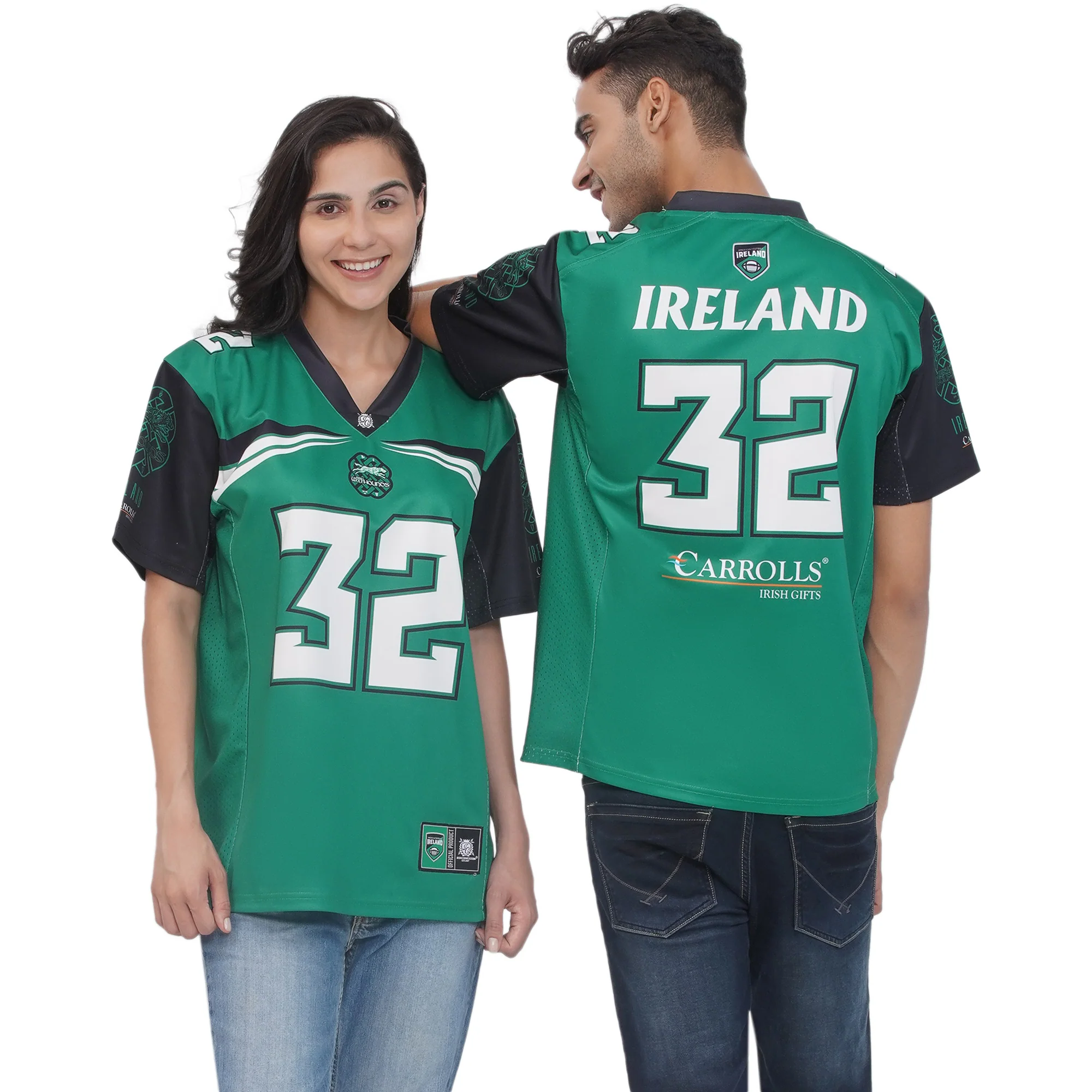 Ireland Official American Football Green Jersey - Image 3