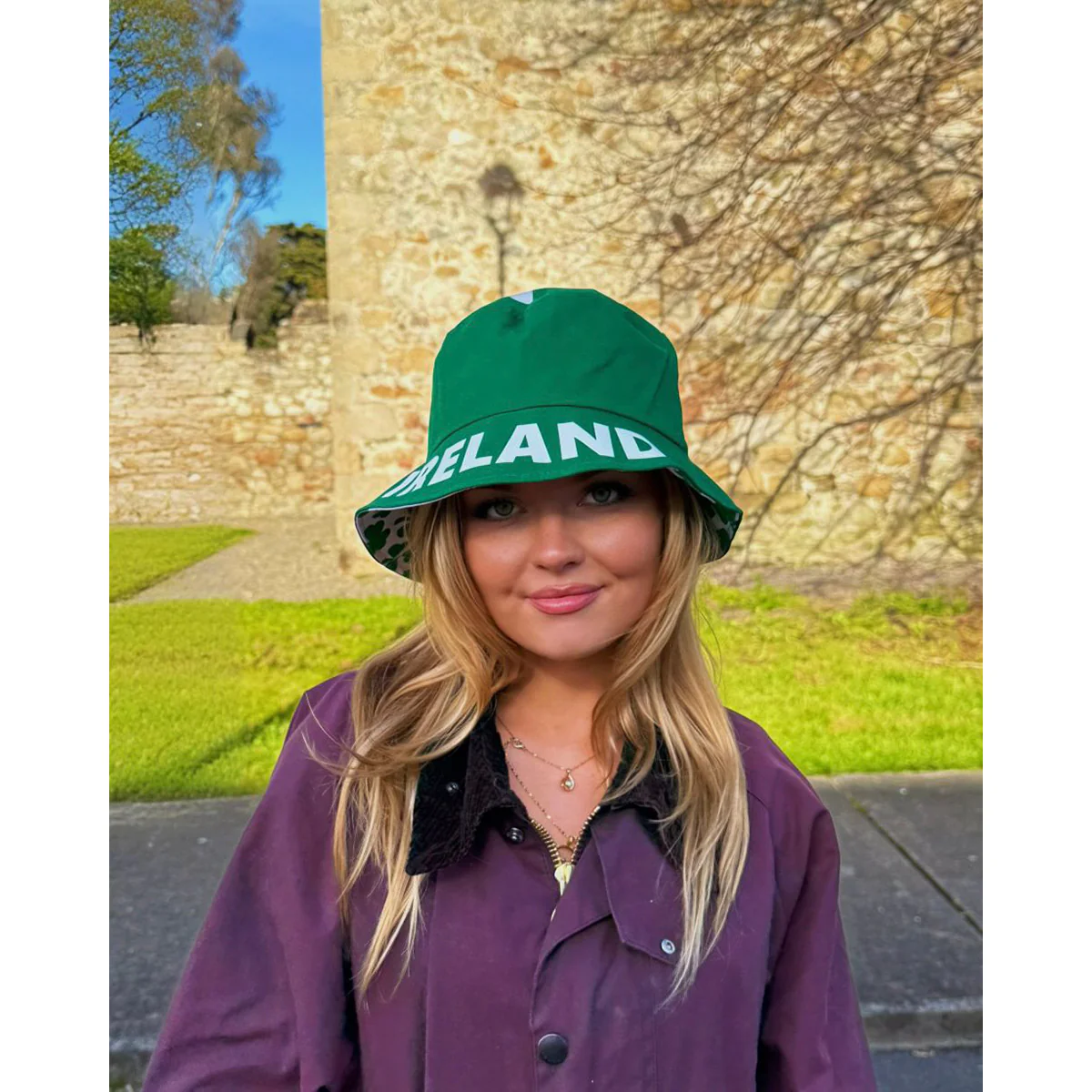 Ireland Reversible Green Bucket Hat - Image 4