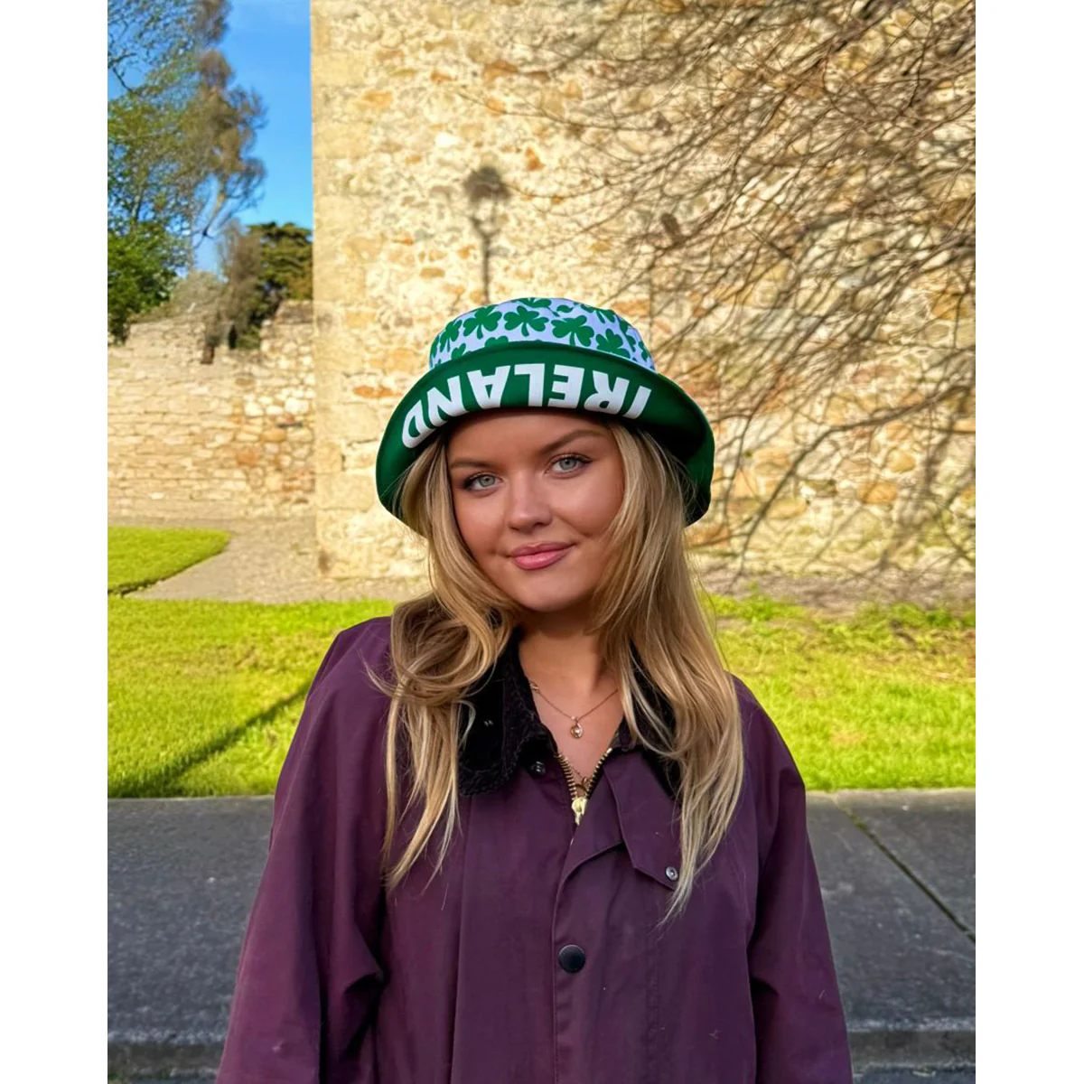 Ireland Reversible Green Bucket Hat - Image 5