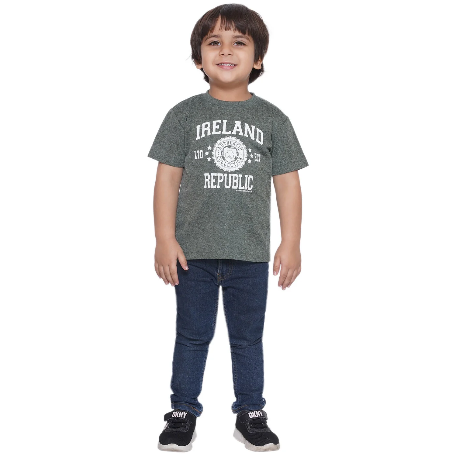 Ireland Stamps Stars Kids T-Shirt - Image 4