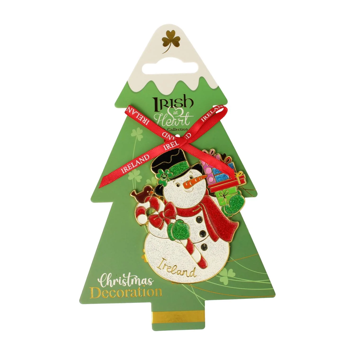 Irish at Heart Metal Decoration Snowman