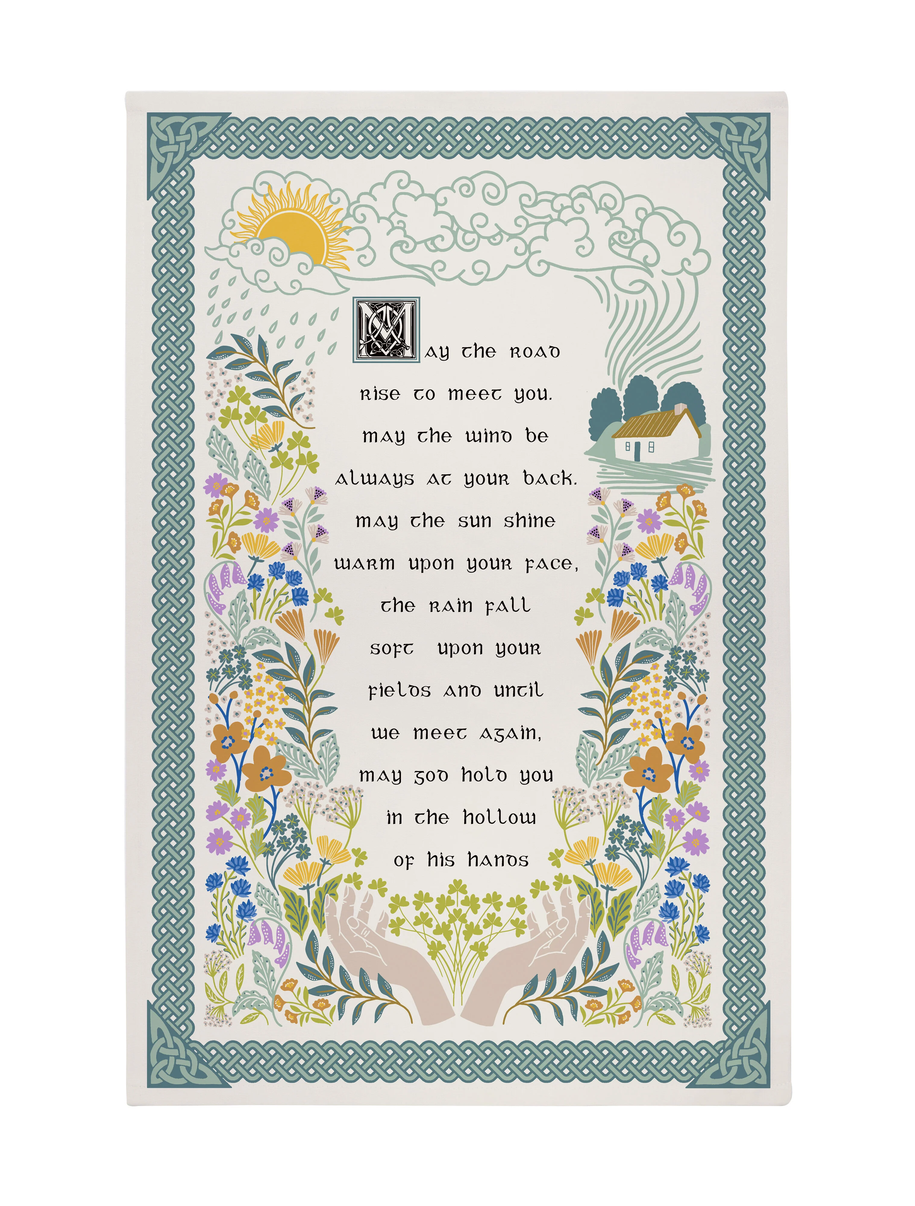 Irish Blessing Cotton Tea Towel